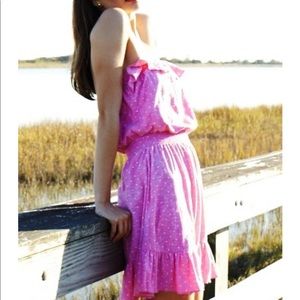 Lilly Pulitzer Venita dress pink w/white dots Sz M